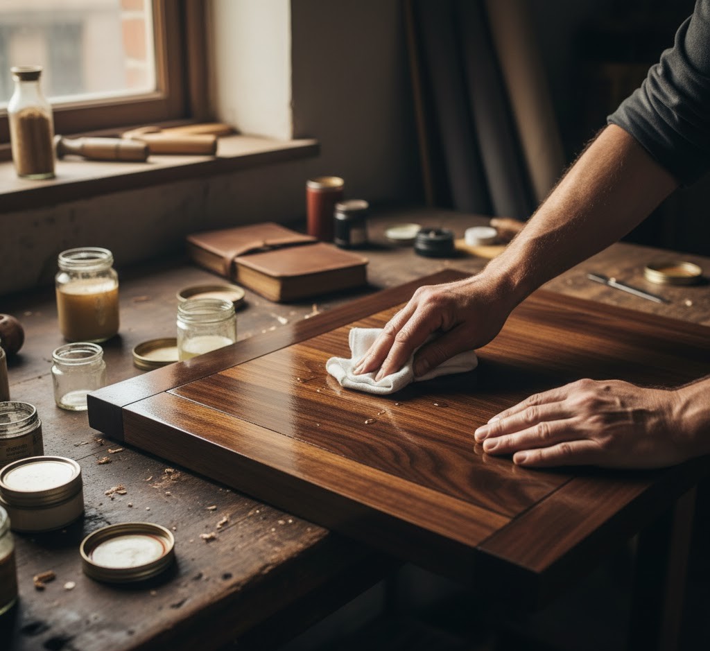 Möbelpolering och finish